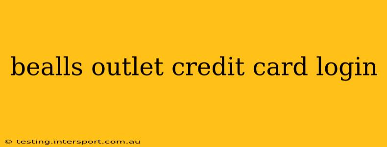 bealls outlet credit card login