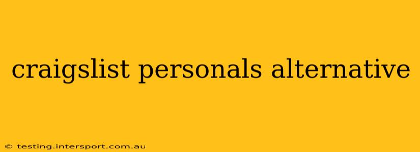 craigslist personals alternative