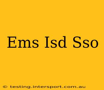 Ems Isd Sso