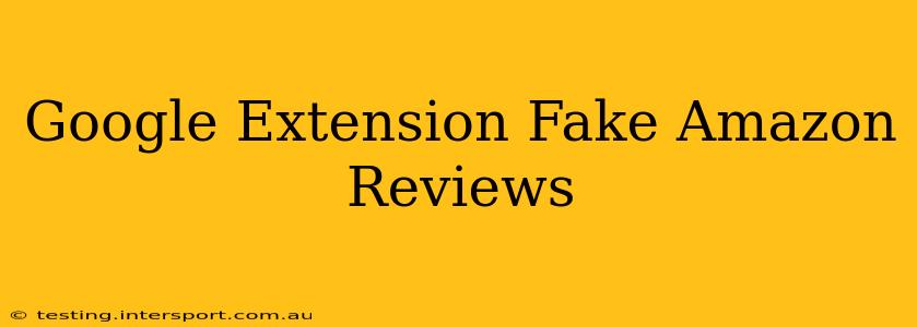 Google Extension Fake Amazon Reviews