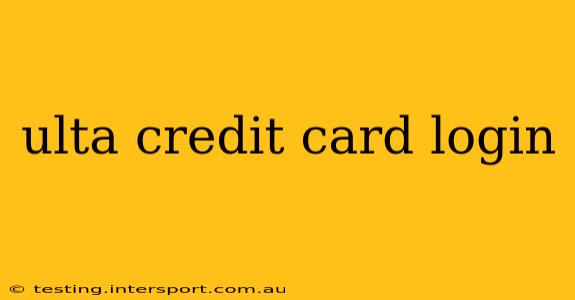 ulta credit card login